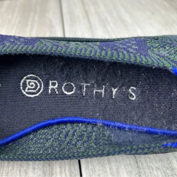 RARE RETIRED Rothy’s Forest Tartan Plaid Round Toe Ballet Flats Womens Size 6.5 - Picture 8 of 10